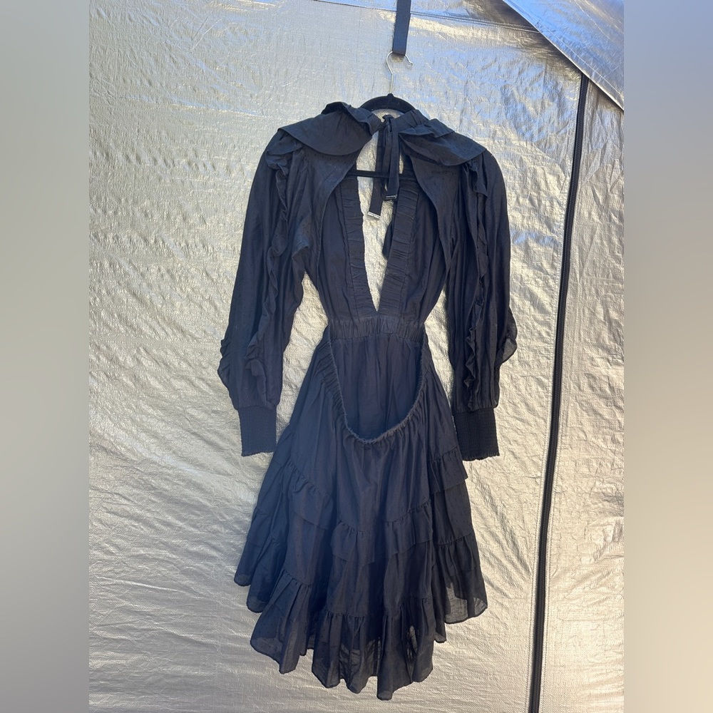 Brand new Magali Pascal Goldie cut-out Ruffled mini dress worn once - Picture 4 of 5